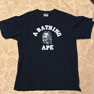 Ladies BAPE tee with camo logo
